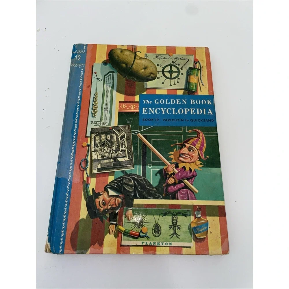 Vintage 1960 The Golden Book Encyclopedia Book 12 Paricutin To Quicksand Book